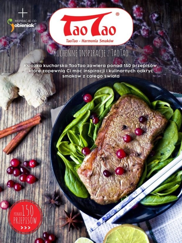 Książka kucharska TaoTao w aplikacji mobilnej przygotowanej przez Agora Custom Publishing