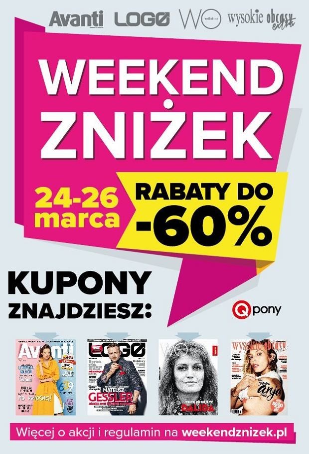 Wydawnictwa Agory zapraszają na wielki Weekend Zniżek