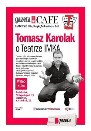 Tomasz Karolak na spotkaniu w Gazeta Cafe