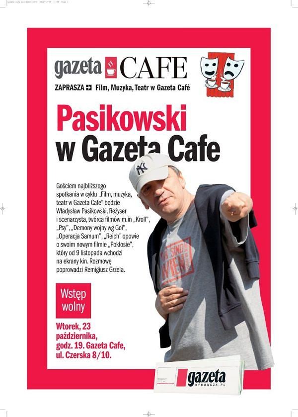Władysław Pasikowski na spotkaniu w Gazeta Cafe