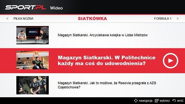 Sport.pl wideo na platformy Samsung Smart TV