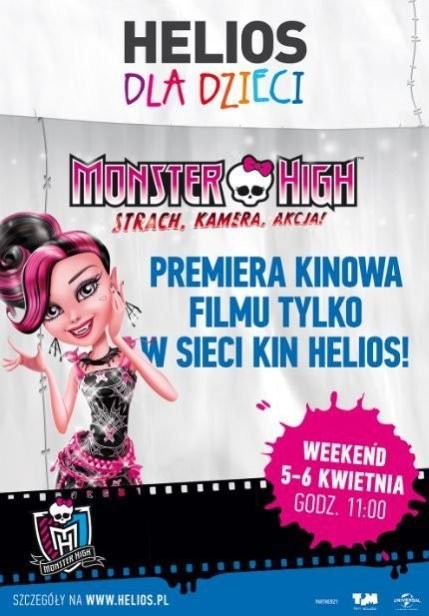 Monster High: strach, kamera, akcja! Tylko w sieci kin Helios