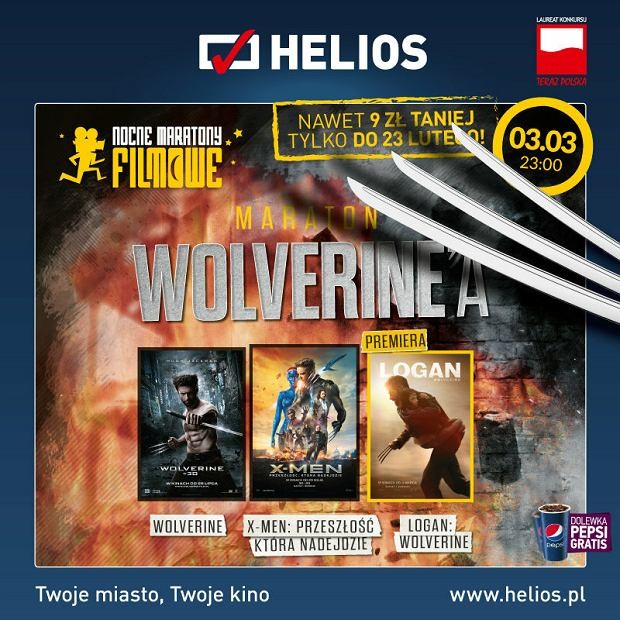 Maraton Wolverine'a w kinach Helios