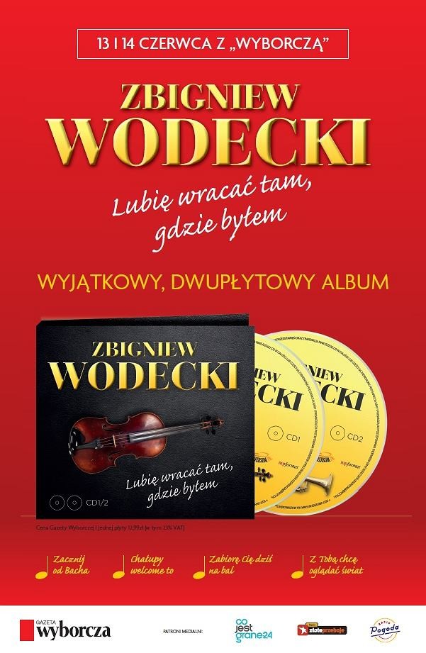 Największe przeboje Zbigniewa Wodeckiego na dwóch płytach CD z 
