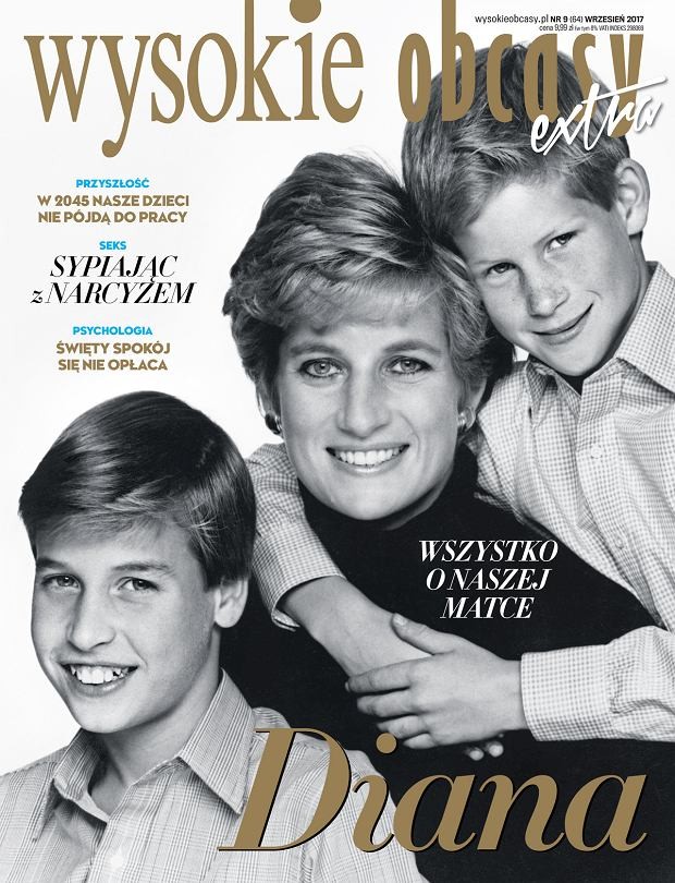 Księżna Diana z synami na okładce wrześniowych 