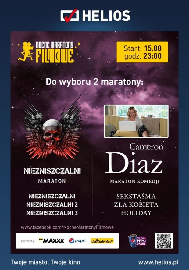 Dwa super maratony jednej nocy w kinach Helios