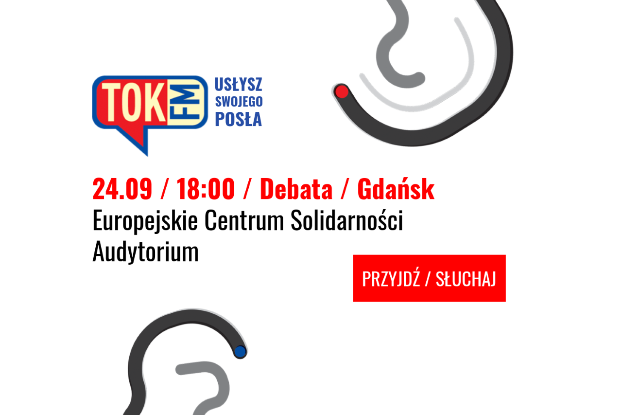 Radio TOK FM zaprasza mieszkańców Trójmiasta na debatę 