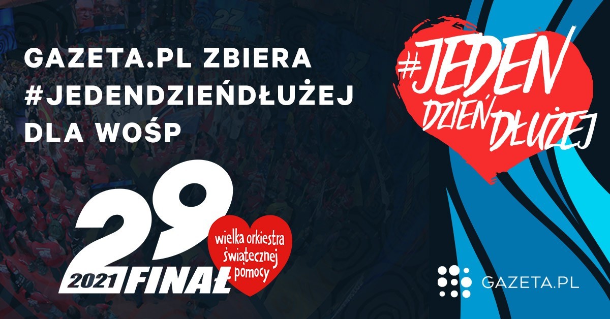 Gazeta.pl ponownie gra dla WOŚP