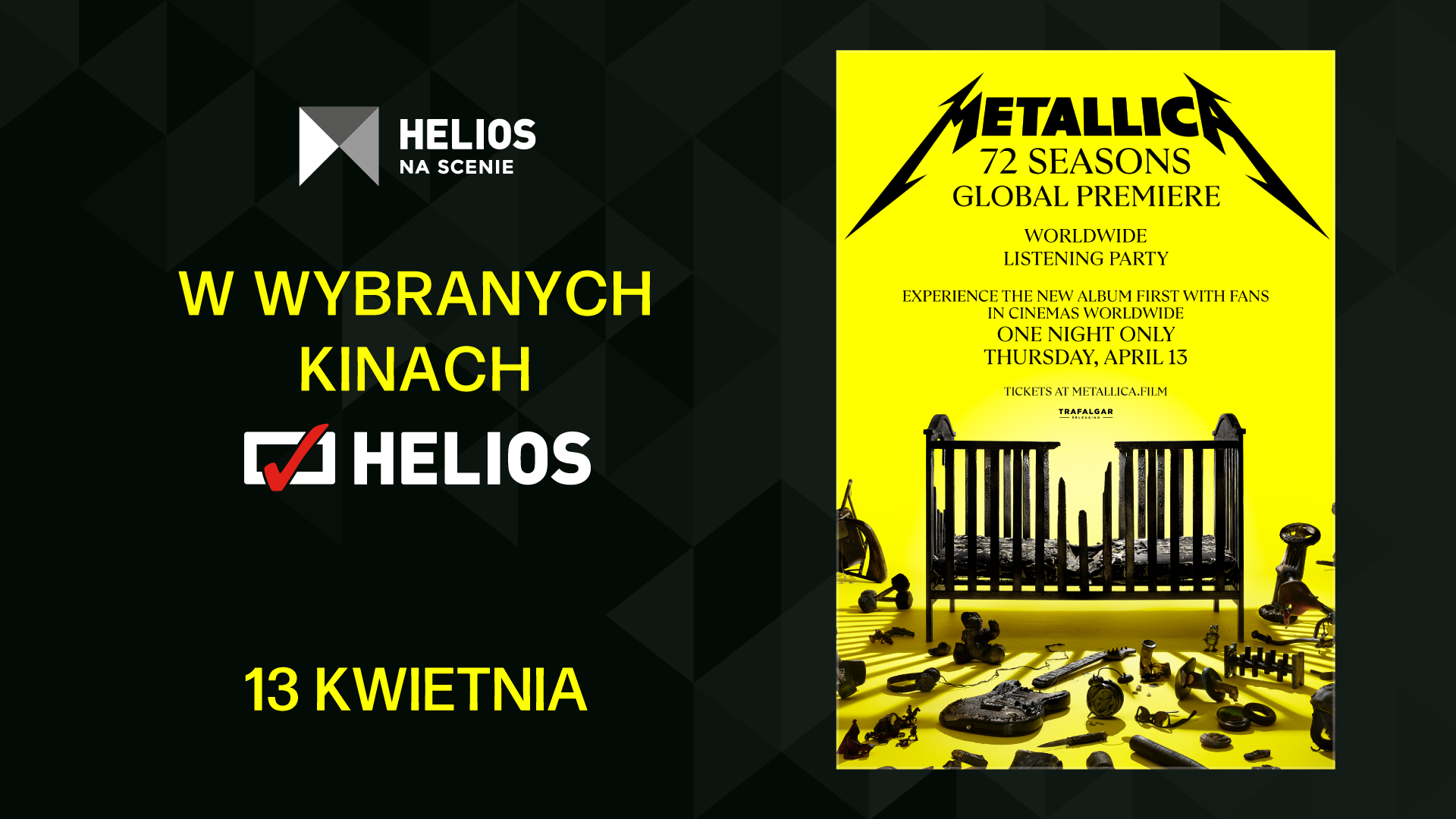 „Metallica: 72 Seasons – Global Premiere” Helios zaprasza na wyjątkowy seans