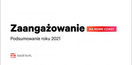 Zaangażowanie na nowe czasy – Gazeta.pl publikuje raport za 2021 r.