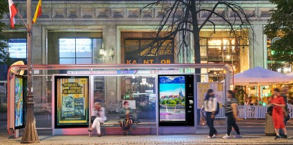 AMS zwiększa o 25% liczbę cyfrowych citylightów na przystankach w kluczowych punktach Warszawy