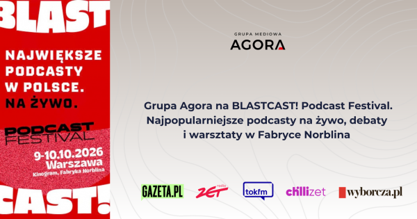 Agora Group at BLASTCAST! Podcast Festival with popular podcasts, debates, and workshops