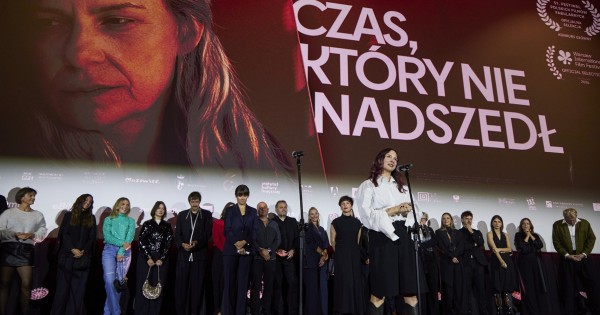 Gala premiere of the film 'The Time That Has Not Come' featuring Agata Kulesza and the LOR band