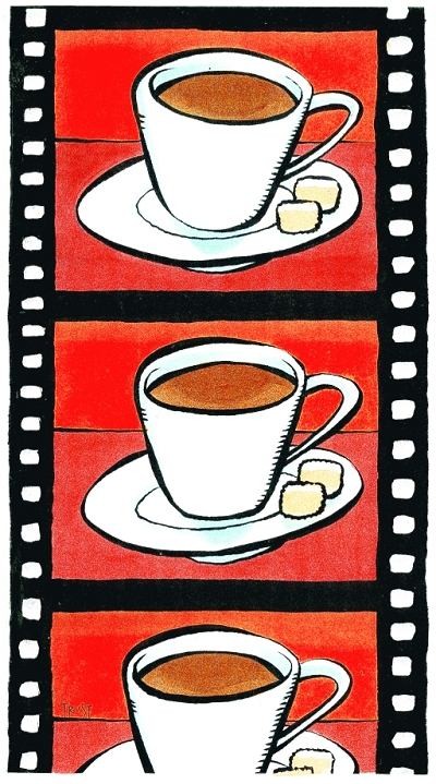 Emmanuelle Seigner na spotkaniu w Gazeta Cafe