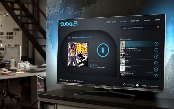 Aplikacja TUBA.FM w PHILIPS SMART TV