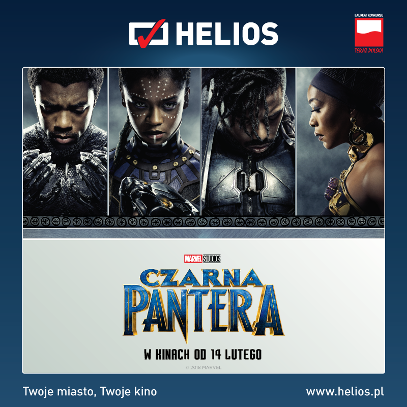 „Czarna Pantera” w kinach Helios