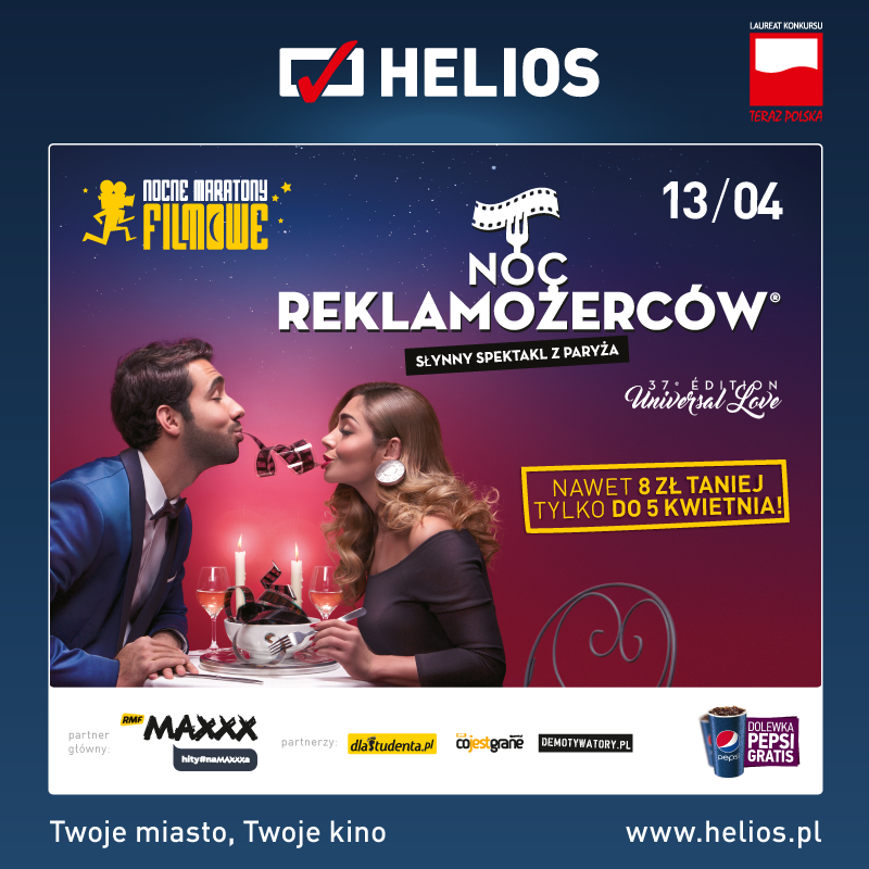 Noc Reklamożerców w kinach Helios