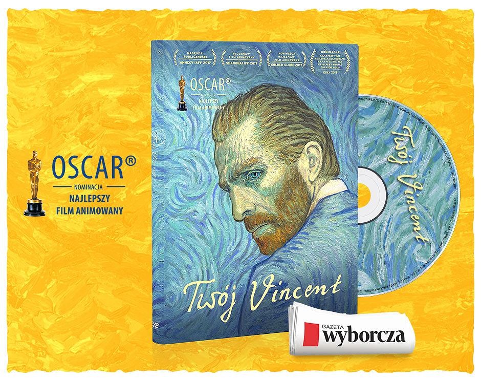 Książka z płytą DVD „Twój Vincent” z „Gazetą Wyborczą”