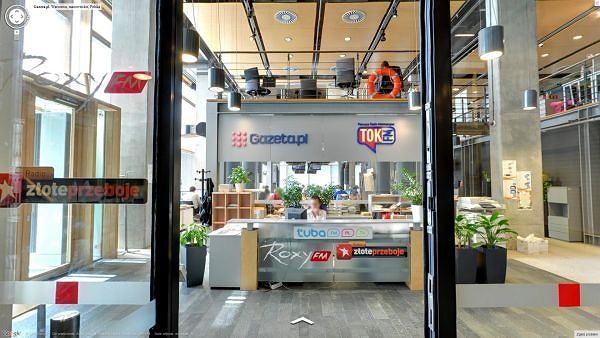 Gazeta.pl i Radio TOK FM w Google Street View