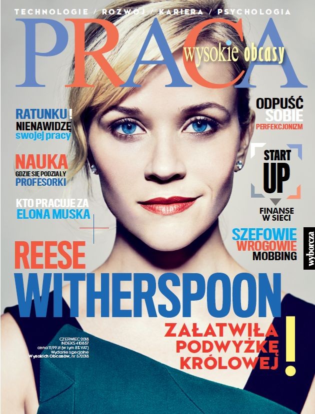 Nowy numer magazynu „Wysokie Obcasy Praca” z Reese Witherspoon na okładce