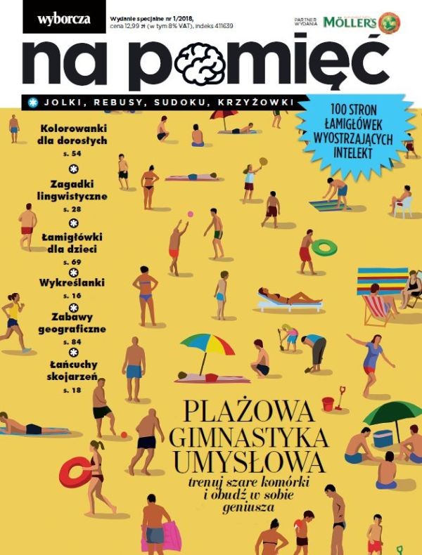 Plażowa gimnastyka umysłowa – nowe wydanie magazynu „Gazety Wyborczej” „Na pamięć”
