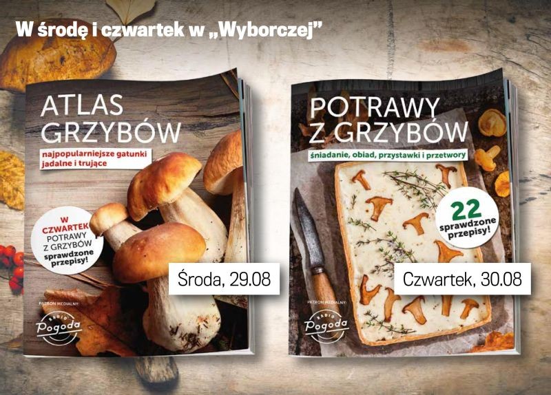 Specjalne dodatki dla grzybiarzy i smakoszy grzybów z „Gazetą Wyborczą”