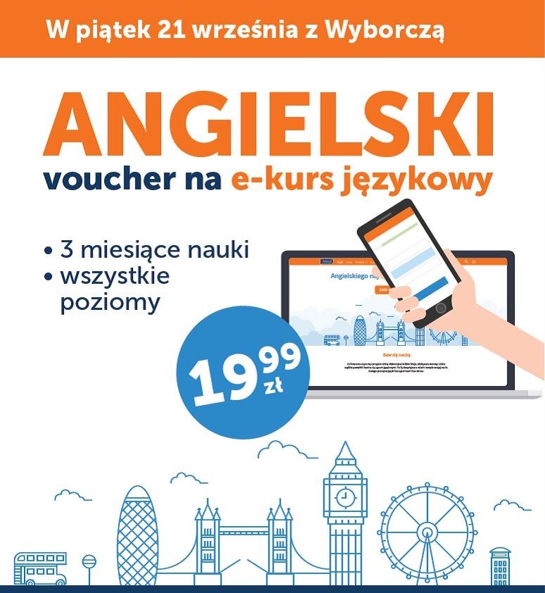 Voucher na kurs języka angielskiego z piątkowym wydaniem „Gazety Wyborczej