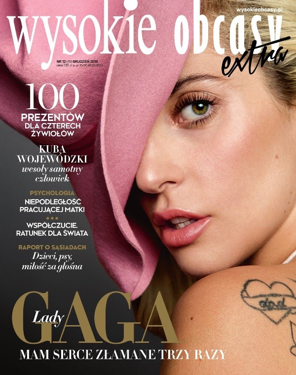 Grudniowe „Wysokie Obcasy Extra” z Lady Gagą na okładce oraz audiobookiem Zuzanny Łapickiej „Dodaj do znajomych”