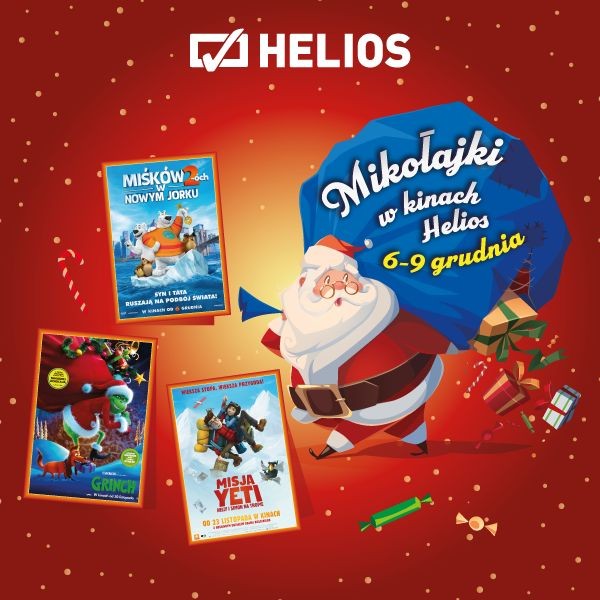 Filmowe Mikołajki w kinach Helios