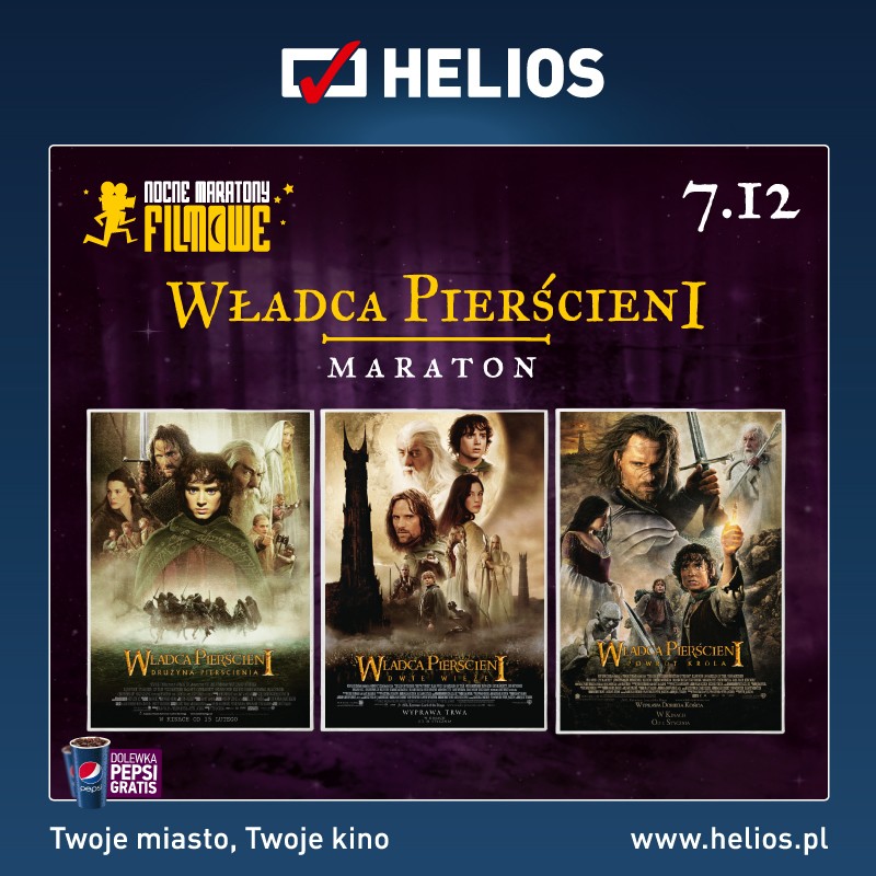 Maraton Władcy Pierścieni w kinach Helios