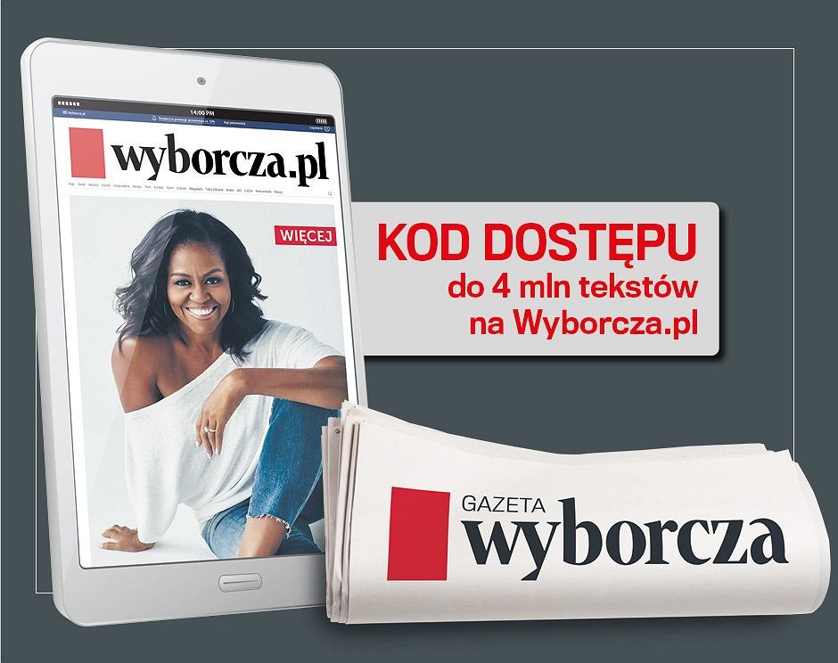Sobotnia „Gazeta Wyborcza” z kodem dostępu do cyfrowych treści