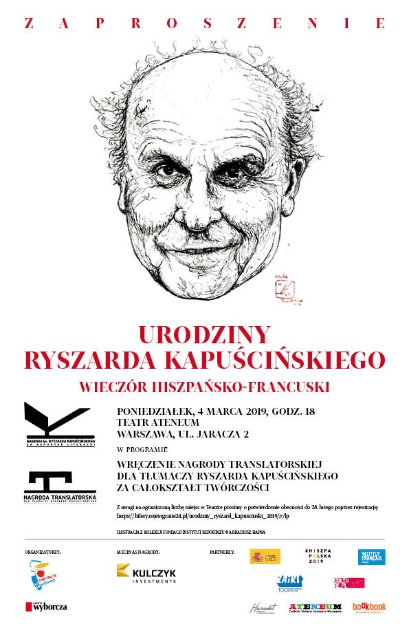 „Gazeta Wyborcza” zaprasza na Urodziny Ryszarda Kapuścińskiego: Wieczór Hiszpańsko-Francuski