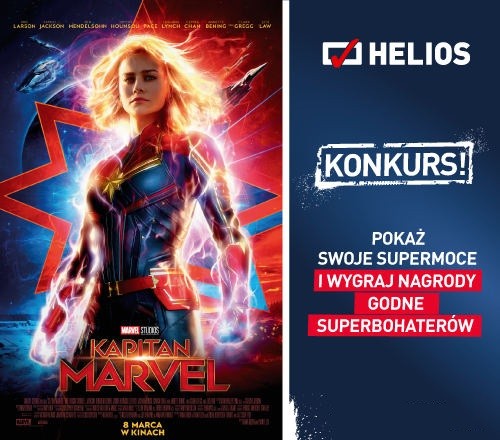 Wielki konkurs z „Kapitan Marvel” w kinach Helios