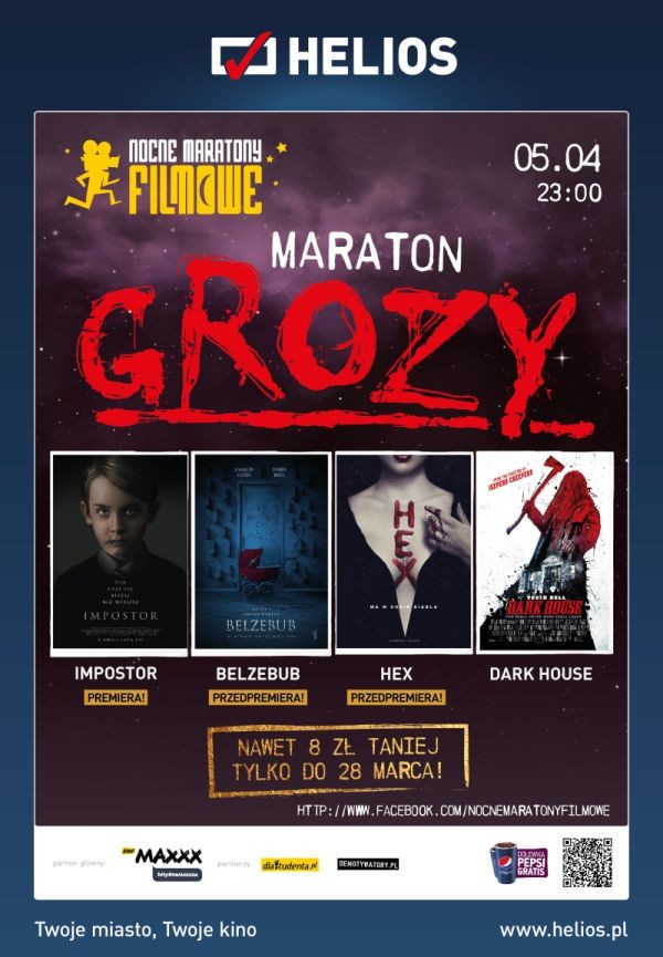Nocny Maraton Grozy w kinach Helios