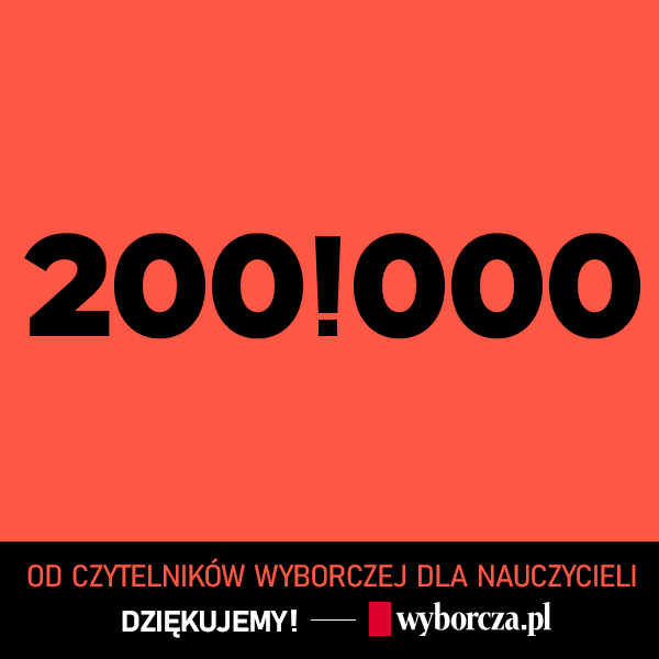 200 tys. zł dla strajkujących nauczycieli ze sprzedaży prenumeraty solidarnościowej na Wyborcza.pl