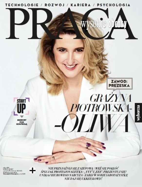 Najnowsze „Wysokie Obcasy Praca” z Grażyną Piotrowską-Oliwą na okładce