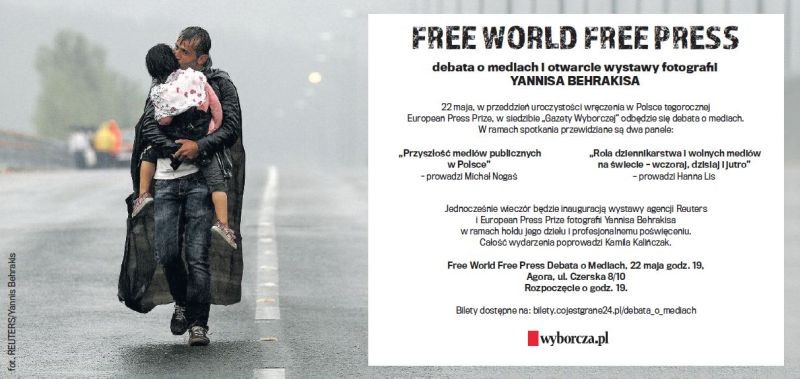 FREE WORLD FREE PRESS - na debatę zapraszają Hanna Lis i Michał Nogaś oraz dziennikarze 