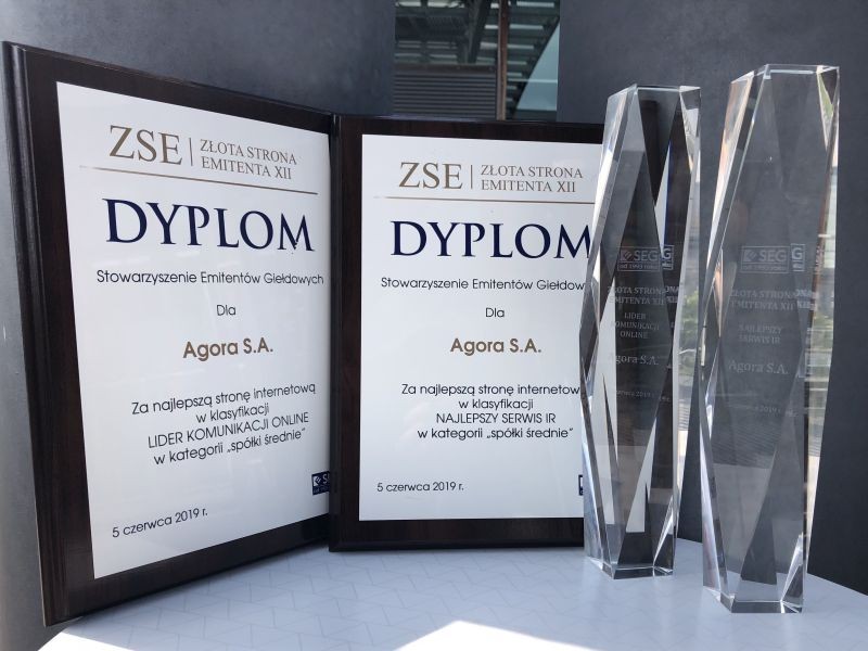 Agora once again awarded for ‘Best IR Service’ and ‘Leader of Online Communications’