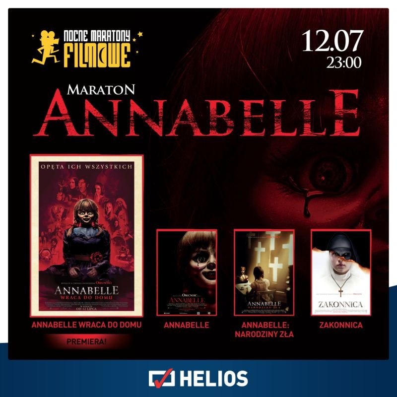 Maraton Annabelle w kinach Helios
