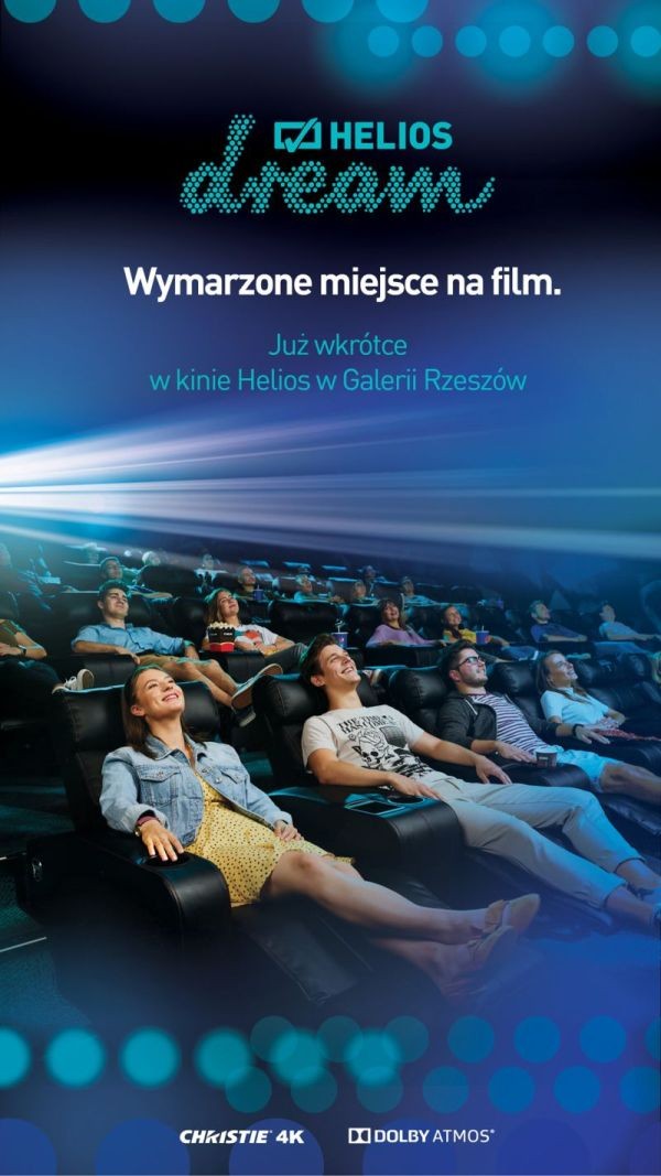 Kino Helios w Galerii Rzeszów zaprosi widzów do sali Dream