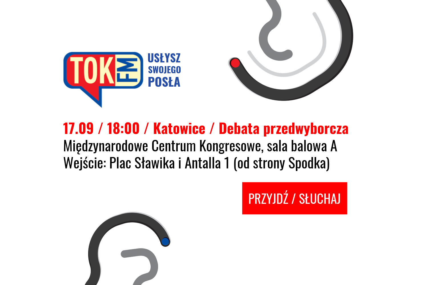Radio TOK FM zaprasza mieszkańców Katowic na debatę 