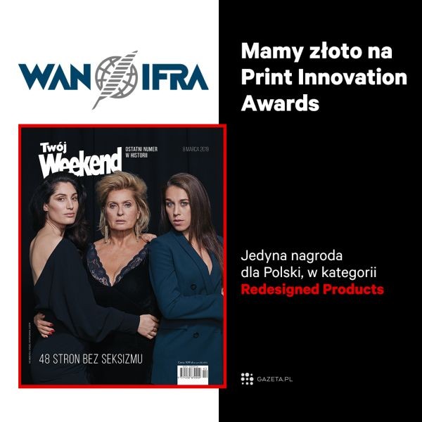 Nagroda WAN-IFRA dla ostatniego wydania magazynu „Twój Weekend”