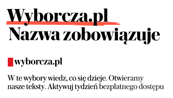 Wyborcza.pl otwarta przed wyborami