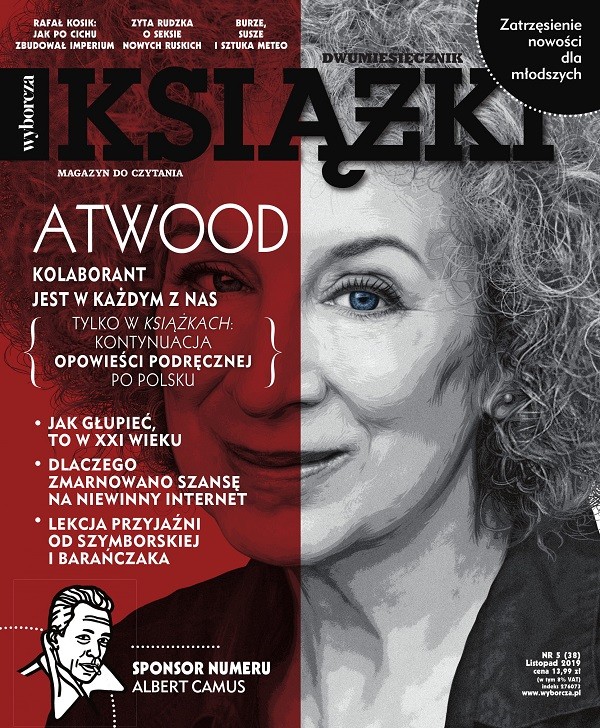 Jesienne wydanie „Książek. Magazynu do czytania” od jutra w sprzedaży, a w nich plakat z portretem noblistki Olgi Tokarczuk