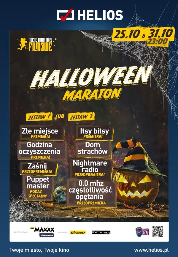 Helios zaprasza na podwójny Maraton Halloween