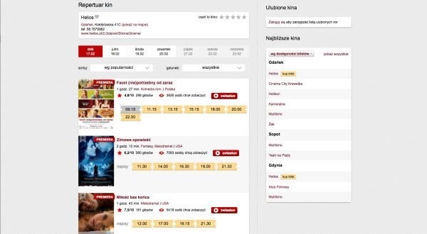 Bilety do kin sieci Helios w serwisie Filmweb!