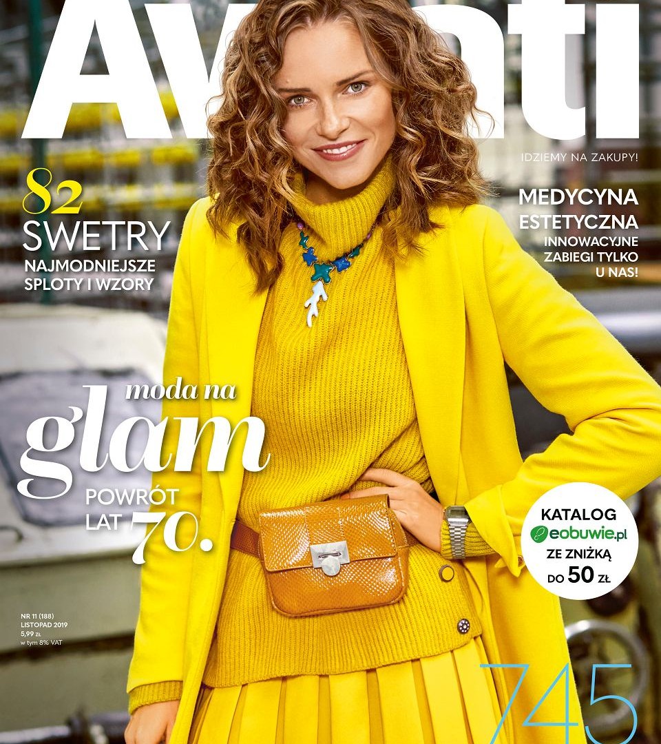 Listopadowe „Avanti” – modowy powrót do lat 70. i  dwie maseczki w prezencie