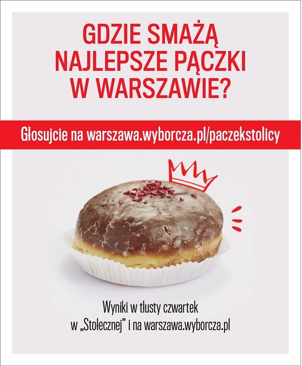 „Gazeta Wyborcza” ogłasza plebiscyt na „Najlepszego Pączka Stolicy 2020 roku”