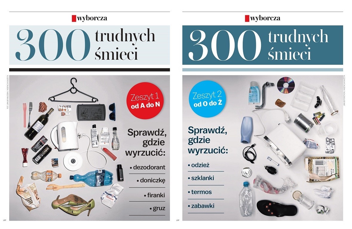 „300 trudnych śmieci” – specjalny dodatek „Gazety Wyborczej” dotyczący recyklingu