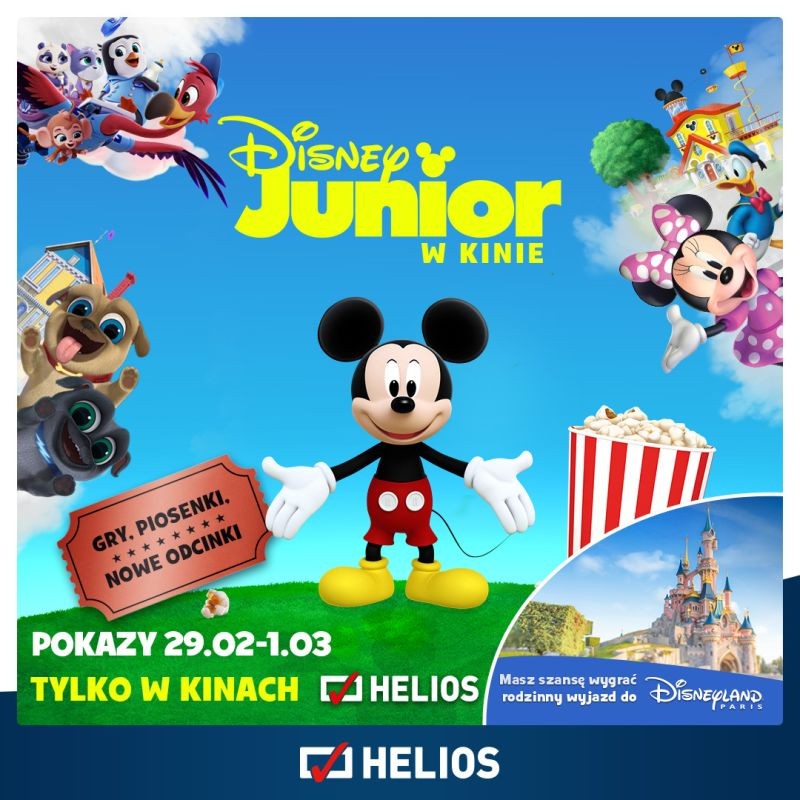 Helios zaprasza na seanse z cyklu „Disney Junior w Kinie”